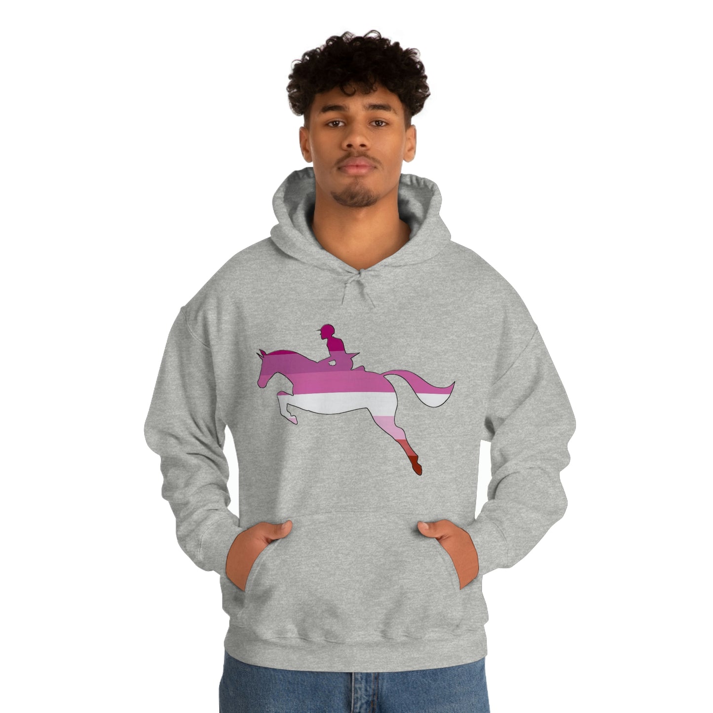 Lesbian - PRIDE, LOVE, and HORSES Hooded Sweatshirt