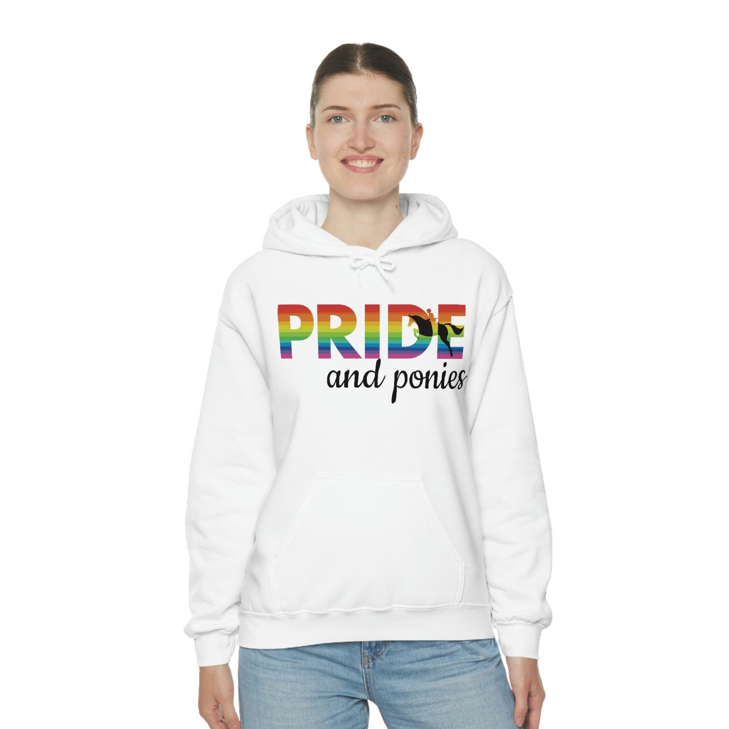 Unisex PRIDE and ponies Hooded Sweatshirt