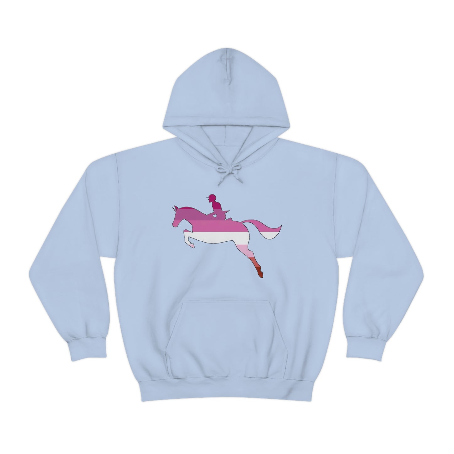 Lesbian - PRIDE, LOVE, and HORSES Hooded Sweatshirt