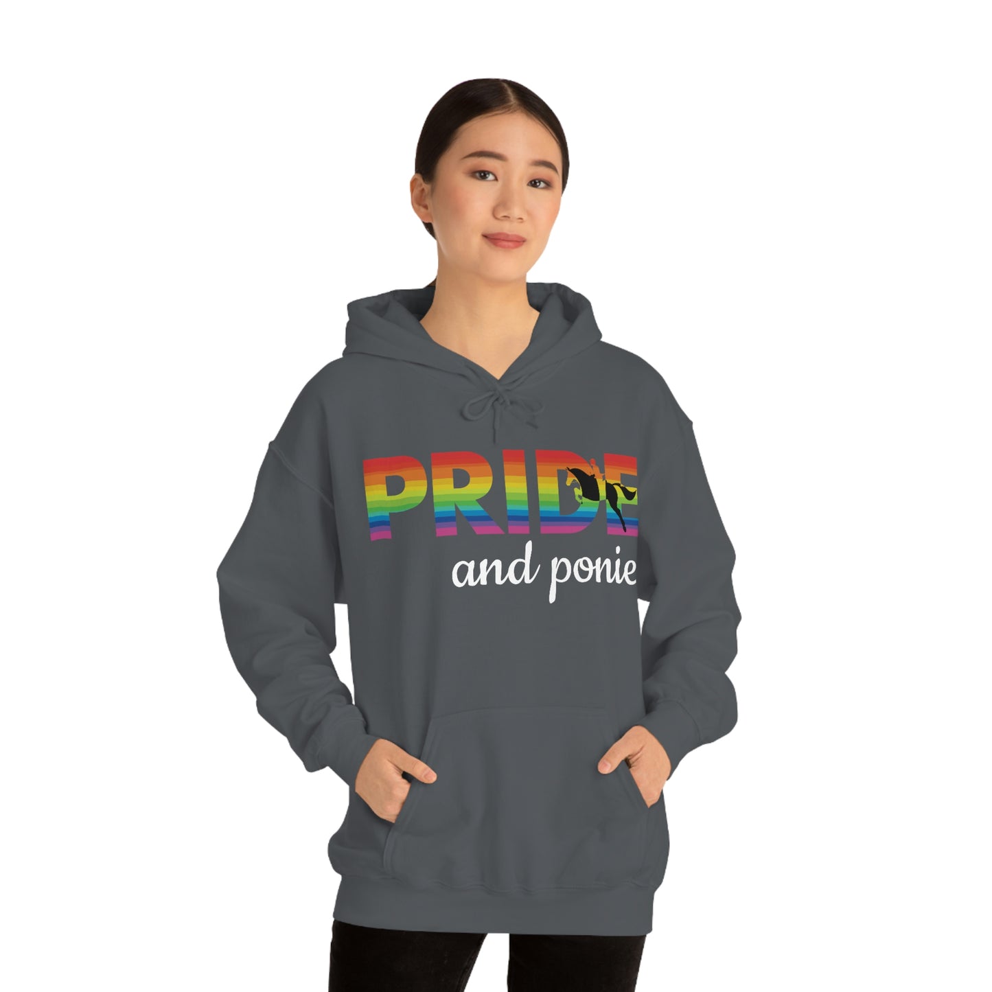 Unisex PRIDE and ponies Hooded Sweatshirt