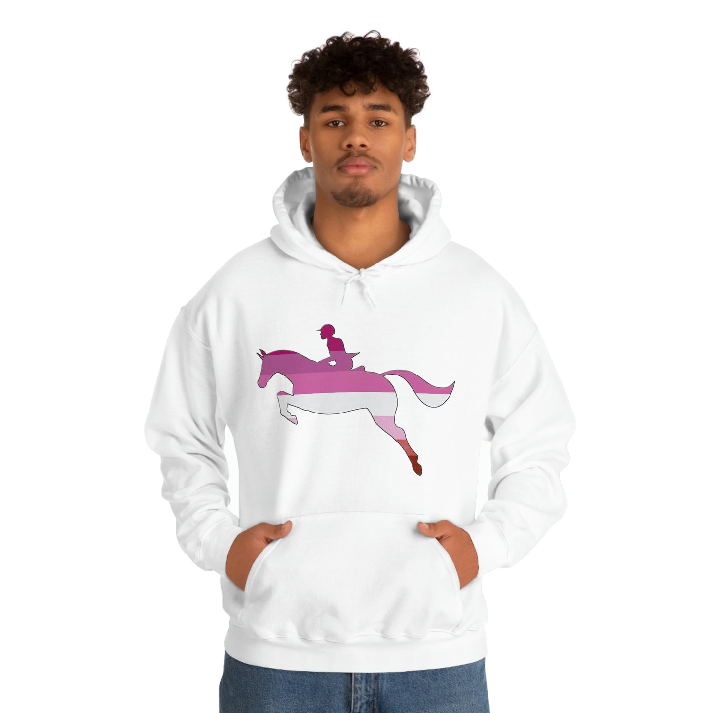 Lesbian - PRIDE, LOVE, and HORSES Hooded Sweatshirt